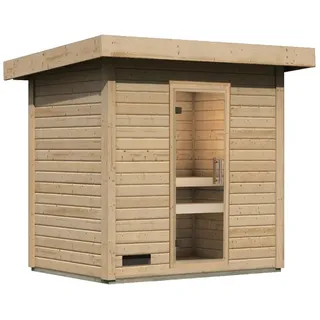 Karibu Gartensauna Saunahaus Caapi 2 Energiesparende Saunatür Ohne Ofen