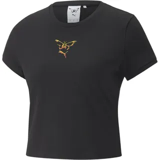 Puma X DUA Lipa Slim Tee Damen T-Shirt, schwarz - L