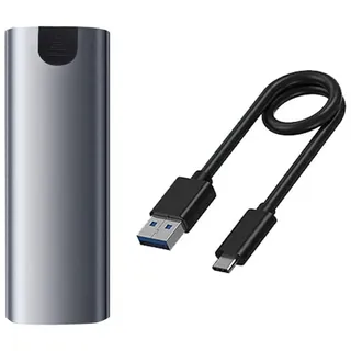 Rhghfujhgy M2 SSD-Gehäuse M.2 SSD-Gehäuse NGFF SATA auf USB 3.1 Gen 2 5 Gbit/S für NGFF SATA B Key/ (B+M) Key SSD-Festplattenbox M.2-Adapter