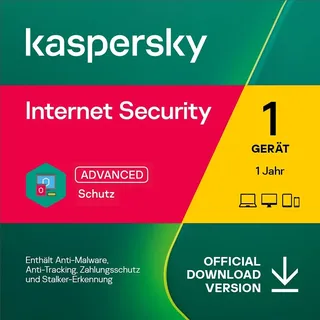 Kaspersky Internet Security 2025 | 1 Gerät - 1 Jahr | Sofortdownload + Key