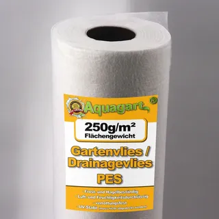 Aquagart Geotextilvlies 40m2 Unkrautvlies 250g 1,6m