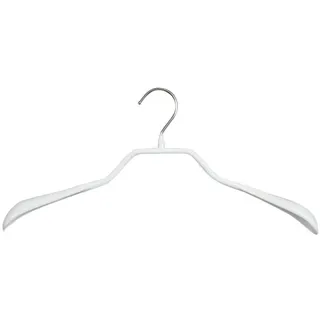 MAWA 10 Stück Kleiderbügel Prestige G weiß 40 cm ganzflächig rutschhemmend ummantelt
