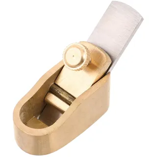 UPKOCH Mini-holzhobel Für Geigenbau Messing-handhobel Kleines Hobelwerkzeug Zubehör Für Holzinstrumente Mikro-daumenhobel Für Holzbearbeitung