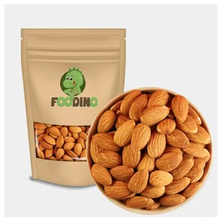 Foodino Nüsse Mandeln naturbelassen, 1 x, Ganze Premium Mandeln "Nonpareil", mit Haut