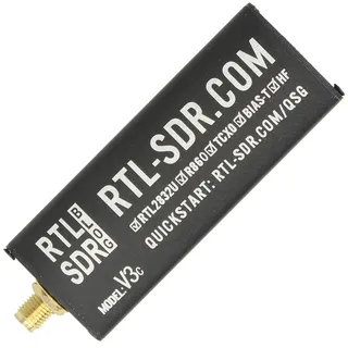 RTL-SDR Blog V3 R860 RTL2832U 1PPM TCXO SMA Software Defined Radio (nur Dongle) (schwarz) (USB-C)