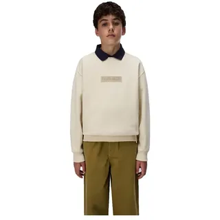 Napapijri New Box Logo Crew Sweatshirt - Putty - 8 Jahre