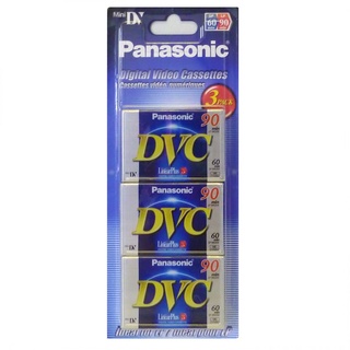 Panasonic DV-M60FE3B Mini DVC Camcorder-Klebeband, 60 Minuten, 3 Stück