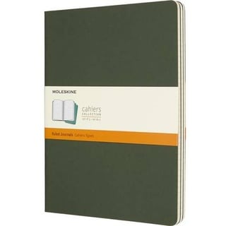 Notizheft Cahier XL 19x25cm liniert Kartoneinband VE=3 Stück myrtengrün