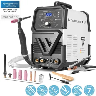 STAHLWERK Schweißgerät AC/DC WIG 200 Puls Pro IGBT Inverter 200A