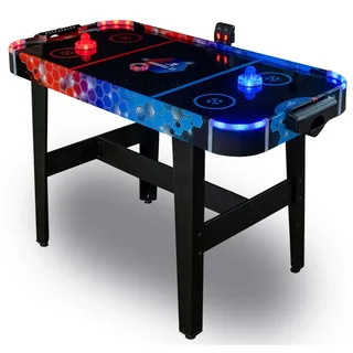 Carromco Airhockeytisch "Aurora-XT" LED-Version,rot-blau,