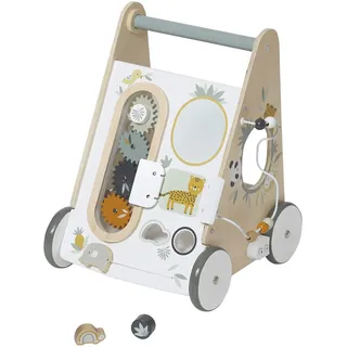 Vertbaudet VERTBAUDETBaby Lauflernwagen,Pandafreunde mit Bremse, Holz FSC®mehrfarbigONE Size