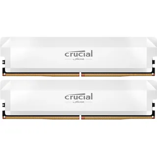 Crucial Pro DDR5-6400 64GB Kit (2x32GB) CL40 Weiß CP2K32G64C40U5W