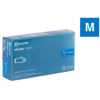 1x MERCATOR Nitrylex Größe M 100er Box - blau