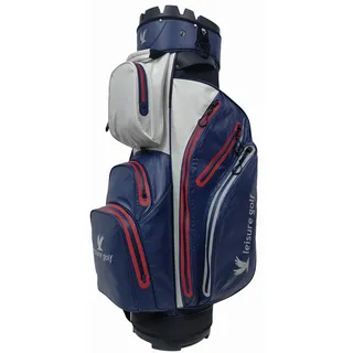 Cartbag Waterproof Orga Pro, Wasserdichtes Organizer Bag leisure golf (Blau/Grau/Red)