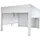 mit Seitenwand Weiß 11 cm Alu-Gestell 3 x 3 m