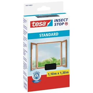 Tesa Fliegengitter Insect Stop Standard 110 x 130 cm Anthrazit