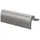 Glasfalzgriff Aluminium grau