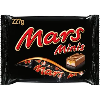 Mars Minis Schokolade Großpackung, Karamell & Nougat Mini Schokoriegel, 227g, Schokoladen Geschenk Idee, Schoko Großpackung