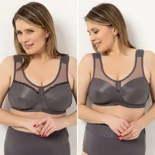 LITTLE ROSE 2 Entlastungs-BH ́s Mikrofasermischung Passform Lady 1xJacquard 1xBasic