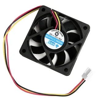 R04S 3-Pin PC Lüfter 12V, 60x60x15mm, Brushless Gehäuselüfter, Ultra-leise für CPU- und Systemkühlung, Ideal für Kühlkörper und PC-Gehäuse