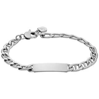Fossil Unisex-Armband Drew gravierbare Schmuckplatte Edelstahl, JF04823040