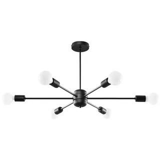 Sollux Lighting Kronleuchter Lango 6 Schwarz,