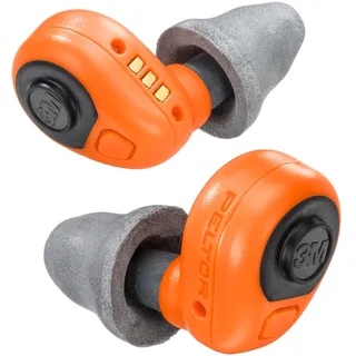 3M Peltor Elektronischer Ohrstöpsel EEP-100 EU OR, Aktiver und Pegelabhängiger In-Ear Gehörschutz für Jagd und Forstarbeit, 16 Stunden Betriebsdauer mit Ladecase, SNR-32, Orange