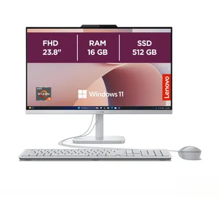 Lenovo AIO A105a All-in-One PC 2023 23,8" Full HD AMD Ryzen 5 40 16 GB RAM 512 GB SSD AMD Radeon 610M Windows 11