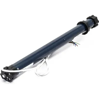 Wiltec Rollladenmotor 156W 20 Nm mit mechanischem Endabschalter & Schutzart IP44 blau