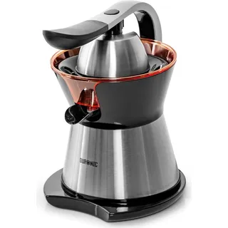 Duronic JE304 Elektrische Zitruspresse 2 Kegel, Orangenpresse, hohe Saftgewinnung, Edelstahl Fruchtpresse mit Sieb, Citrus juicer, Orangensaftpresse