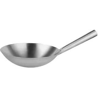TERNCOEW Wok für Küche, Kochen, Edelstahl, Herd, Wok, Restaurant, Braten, Wok, Edelstahlmaterial, kleiner Wok, rund