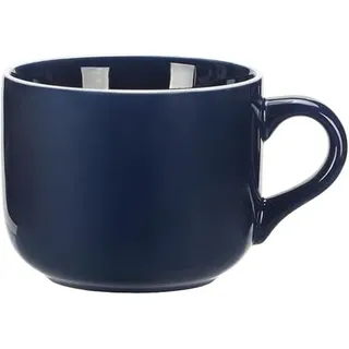 650ml Teetasse, Kaffeetasse XXL Tasse Keramik Suppentassen mit Henkel Jumbotassen Groß Kaffee Tee Tasse Müsli Suppen Kaffeebecher Schale Schüssel Porzellan Tasse Suppenschüssel mit Griff (Königsblau)