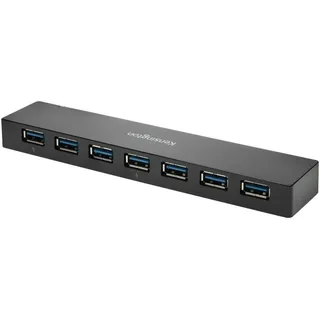 Kensington - Hub Kensington USB 3.0 7 Ports mit Ladegerät | 1 Stück - Schwarz