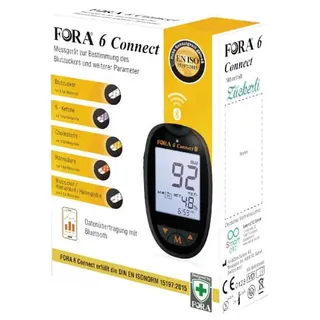 foracare europe gmbh - medizinproduktehersteller FORA 6 connect Blutzuckermessgerät mg/dl 1 St