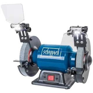 SCHEPPACH Doppelschleifer SM150L 400 W 2850 U/min K36 und K60 LED und Funkenschutz