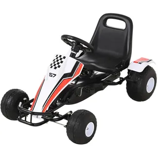Homcom Go Kart weiß (66x57x104)