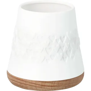 räder Windlicht Herzen Porzellan Weiß