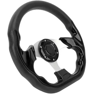 13-Zoll-Sportlenkrad Im Rennstil mit Verbessertem Grip, für Pumaterial, Leichtgängiger Handhabung, Einfacher Installation, Geeignet für die Meisten Fahrzeuge und Rennwagen, für