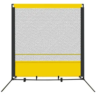Tragbarer Tennis-Rebounder, Übungswand für Innen- und Außenbereich, Trainingsgerät, Rebound-Netz für Grundschläge und Volley-Tennis (Größe: 1,8 x 3,5 m)