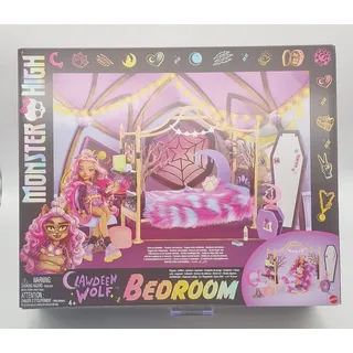 Mattel Puppenzubehör Schlafzimmer Set Clawdeen Wolf NEU OVP
