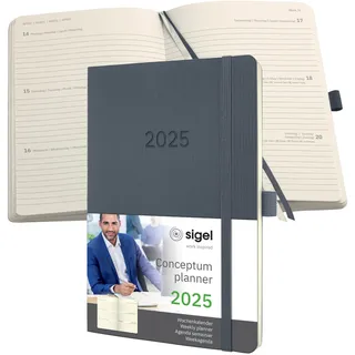 Sigel Conceptum 2025, A5, Softcover, dark grey, 96 Blatt C2536