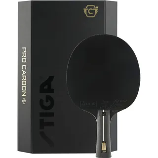 Stiga Pro Carbon+ Tischtennisracket, 5-Sterne-Profi-Tischtennisschläger für fortgeschrittene Offensivspieler, ITTF-zugelassen, Touch Carbon-Technologie