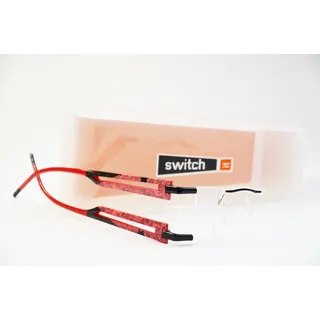 Switch it combi 2363 Wechselbrille Brille randlos Damen rot schwarz Neu