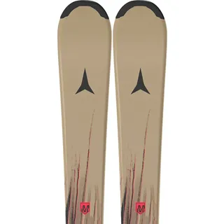 Atomic Maverick J 100-120 + C 5 GW Kinder All-Mountain Ski Sand/Fire Red 100 cm