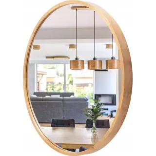 stolarnia pika Wandspiegel 80 x 80 cm Braun/Naturbelassen