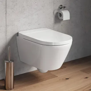Duravit SensoWash Plinero Wand-Dusch-WC Compact mit WC-Sitz Weiß