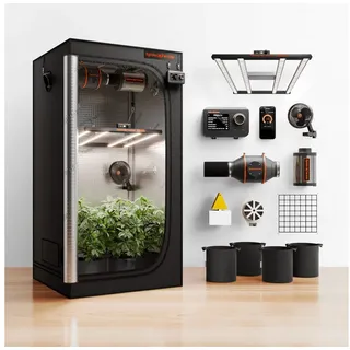 SPIDER FARMER Growbox Komplettset 300W LED 90 x 90 x 180 cm