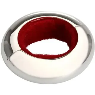 Magnetischer Tropfenfänger Tropfring D 5 cm – Premium Silber Plated, edel versilbert für Weinflaschen, Flaschen