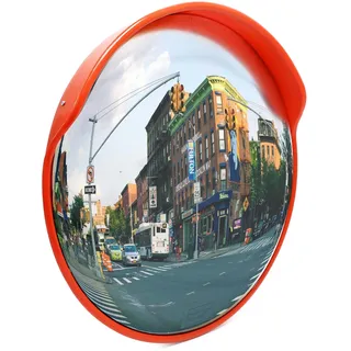 Wiltec Verkehrsspiegel 60 cm Konvex mit Schutzhaube