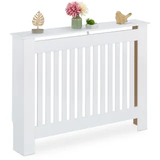 Relaxdays Heizkörperverkleidung Landhausstil 112x83x19 cm